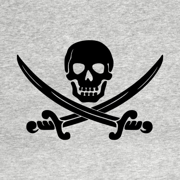 Pirate Skull Flag Logo by TerBurch